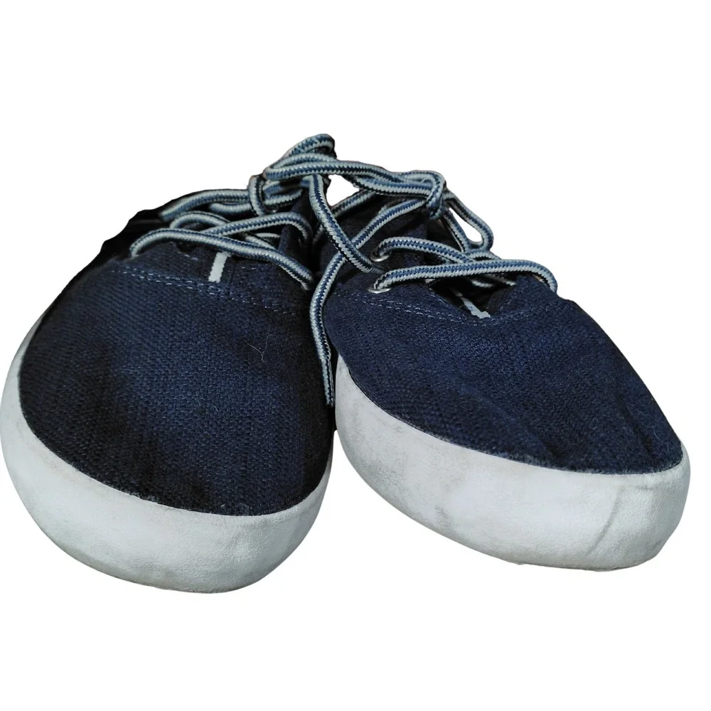 Sperry Washable‎ Memory Foam Blue Canvas Lace Up Boat Sneakers Size 7M